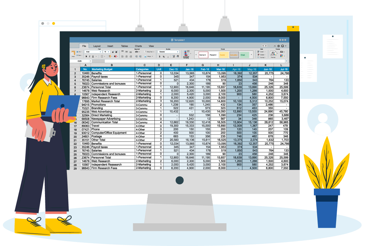 excel add tally